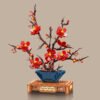1-1 Plum Blossom Potted Plant Building Blocks Set