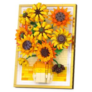 Sunflower Photo Frame Building Blocks Set