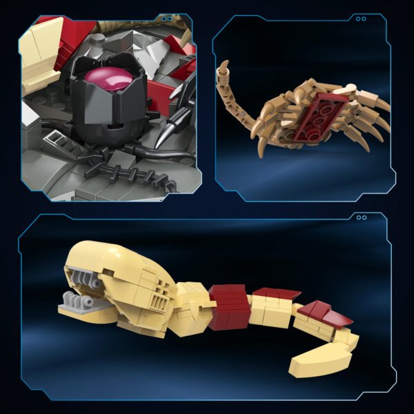 2 Xenomorph Building Blocks Set