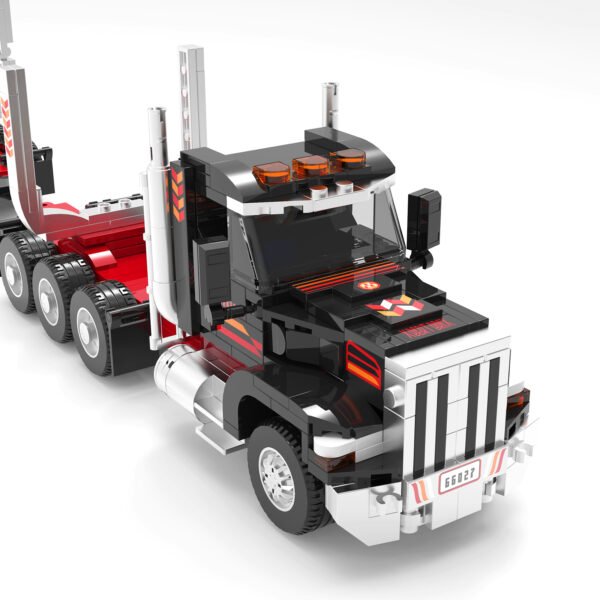 Wood Transport Truck Building Blocks Set