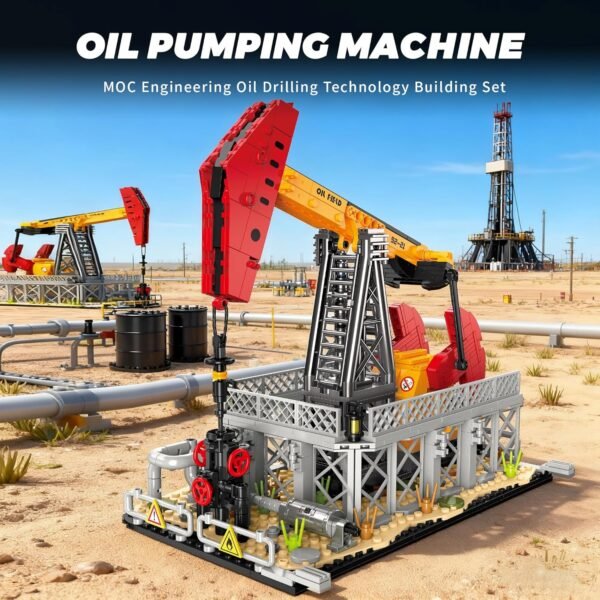 Oil Pumping Machine Building Blocks Set