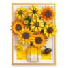 Sunflower Photo Frame Building Blocks Set