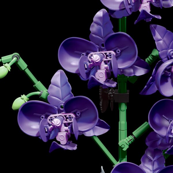 Elegant Violet Building Blocks Set