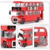Vintage Double Decker Bus Building Blocks Set