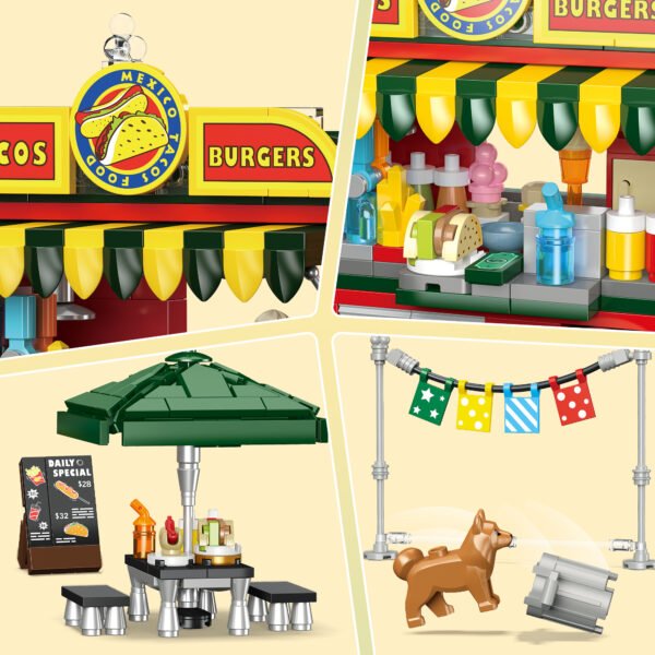 Taco Truck Building Blocks Set