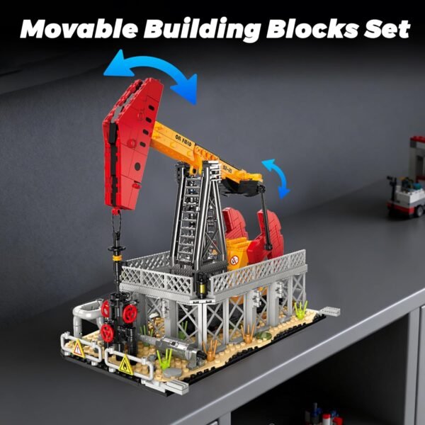 Oil Pumping Machine Building Blocks Set