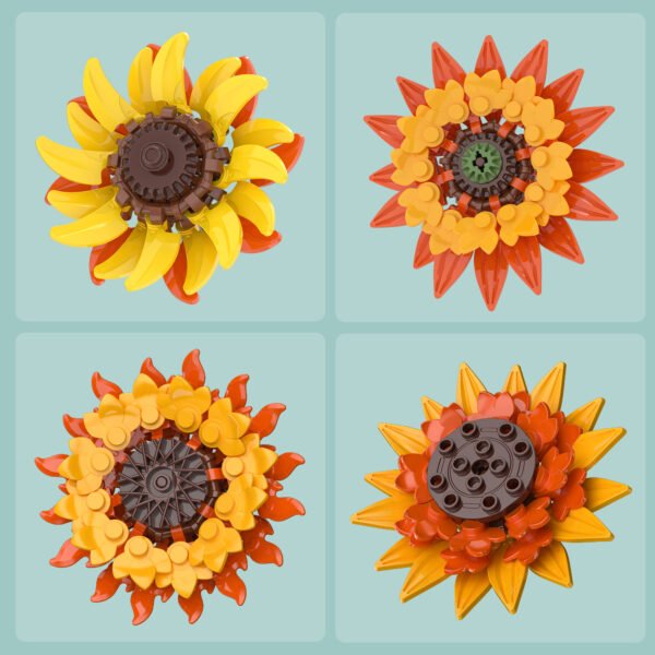 Sunflower Photo Frame Building Blocks Set