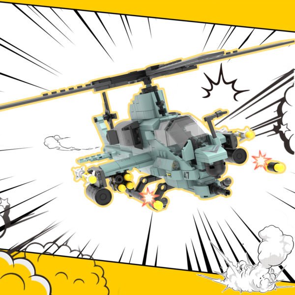 Viper Helicopter Building Blocks Set