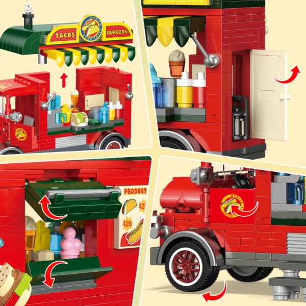 Taco Truck Building Blocks Set