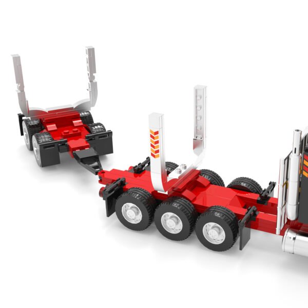Wood Transport Truck Building Blocks Set