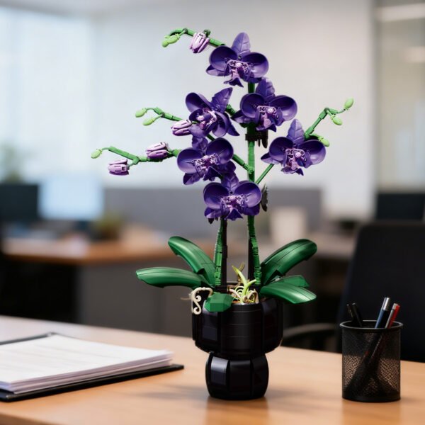 Elegant Violet Building Blocks Set