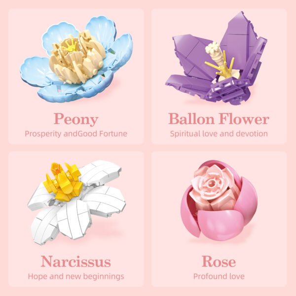 Flowers Fingertip Romance - Flower Arranging Art Building Blocks Set