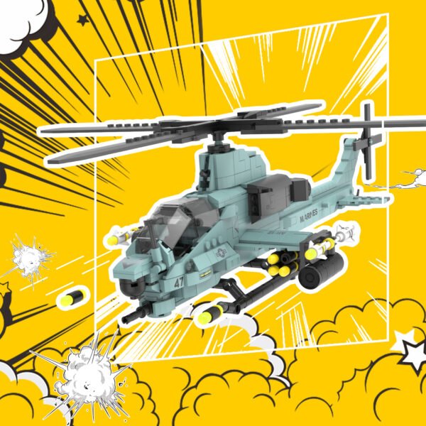 Viper Helicopter Building Blocks Set