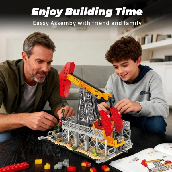 Oil Pumping Machine Building Blocks Set