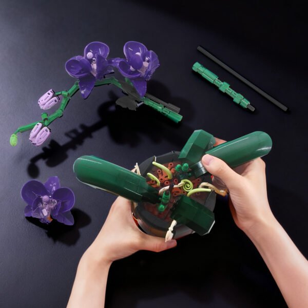 Elegant Violet Building Blocks Set