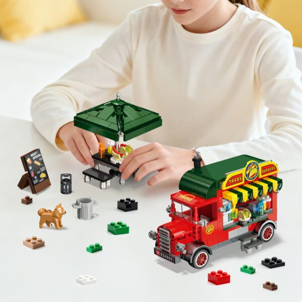 Taco Truck Building Blocks Set
