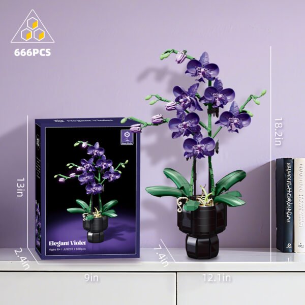 Elegant Violet Building Blocks Set