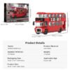 Vintage Double Decker Bus Building Blocks Set