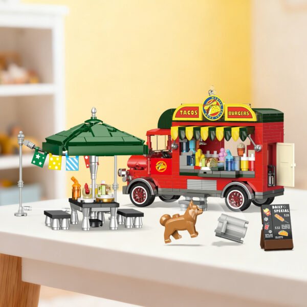 Taco Truck Building Blocks Set