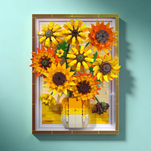 Sunflower Photo Frame Building Blocks Set