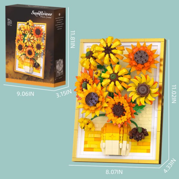 Sunflower Photo Frame Building Blocks Set