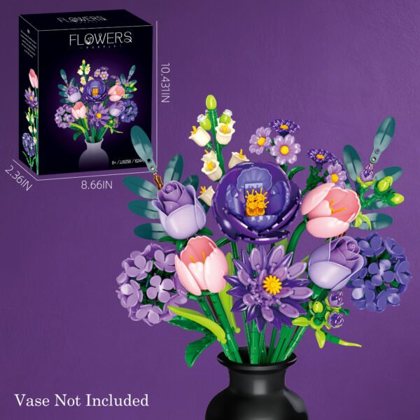 Flowers Rainbow Building Blocks Set