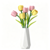 Tulip Bouquet Building Block Flower Set