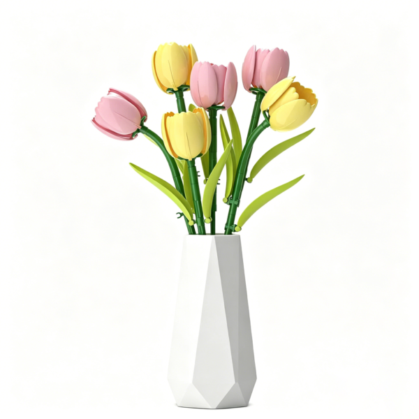 Tulip Bouquet Building Block Flower Set