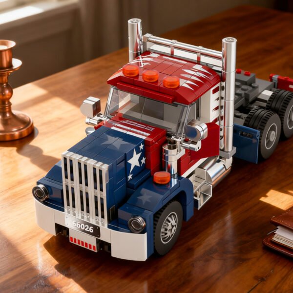 American Truck Building Blocks Set
