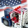American Truck Building Blocks Set