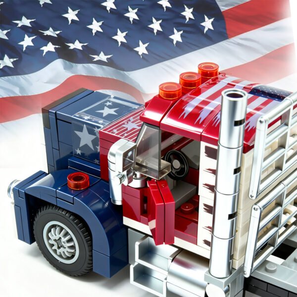 American Truck Building Blocks Set