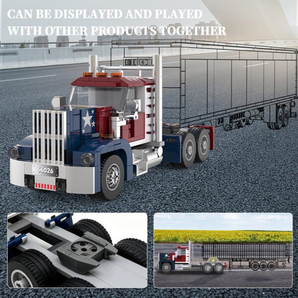 American Truck Building Blocks Set