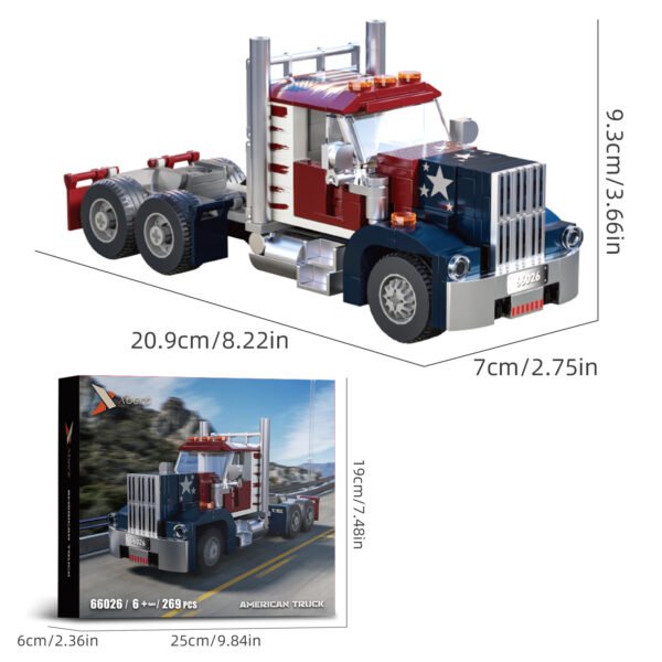 American Truck Building Blocks Set