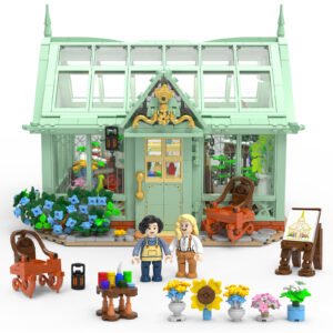 French Style Flower House Building Blocks Set