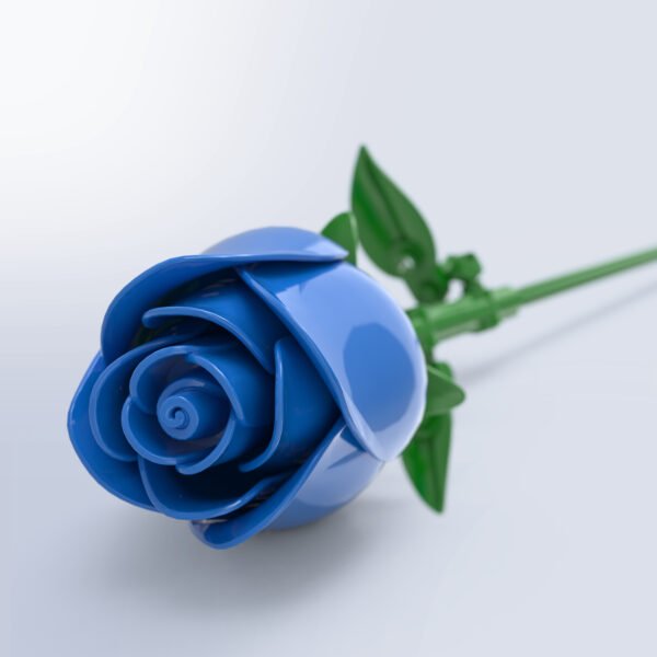 主图2 Blue Rose Bud Building Block Set