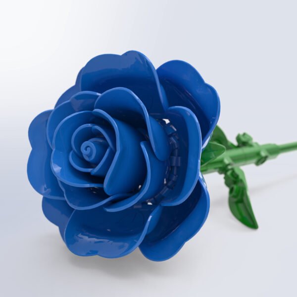 主图2 Blooming Blue Rose Building Block Set