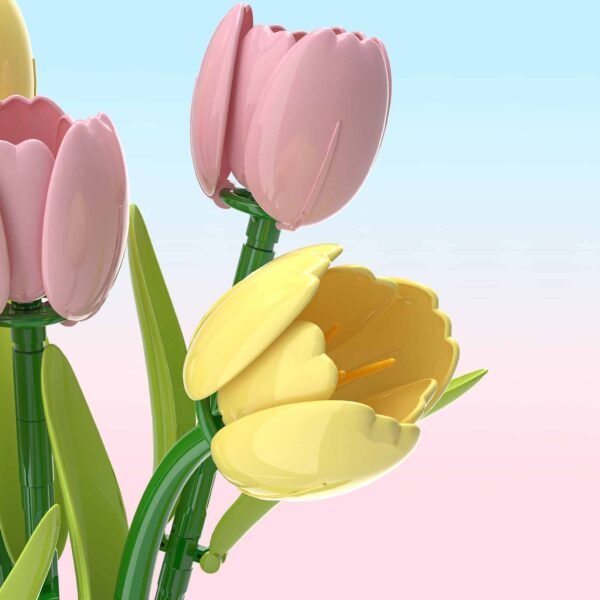 Tulip Bouquet Building Block Flower Set