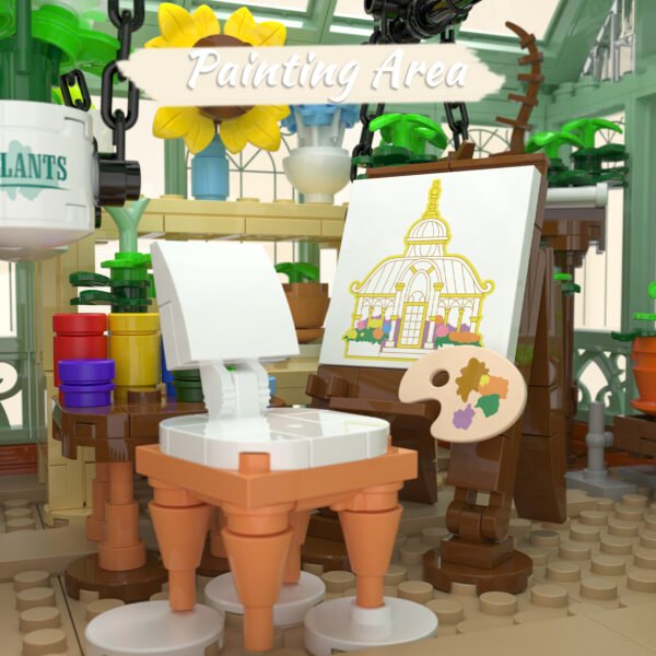 French Style Flower House Building Blocks Set