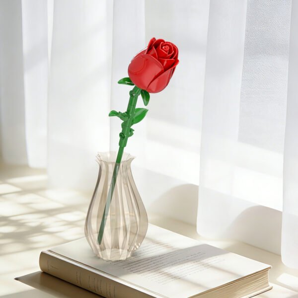 Red Rose Bud Building Block Set