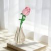 Pink Rose Bud Building Block Set