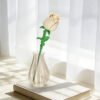 Cream Rose Bud Building Block Set