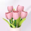 主图5 Pink Tulip Building Block Flower Set