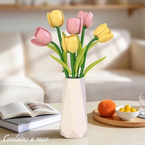 Tulip Bouquet Building Block Flower Set