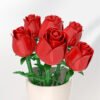 Red Rose Bud Building Block Set