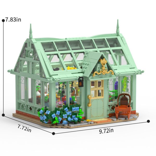 French Style Flower House Building Blocks Set