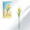Yellow Tulip Building Block Flower Set