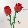 Red Rose Bud Building Block Set