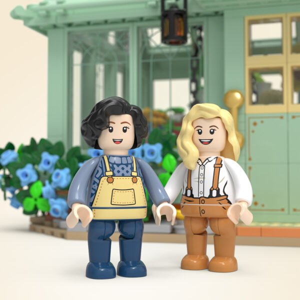 French Style Flower House Building Blocks Set