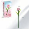 主图8 Pink Tulip Building Block Flower Set