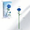 主图8 Blooming Blue Rose Building Block Set